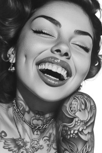 Chicano Portrait Woman Vinyl Car Decal Sticker – Waterproof & UV-Resistant 8" Chicano Portrait Woman Vinyl Car Decal Sticker – Waterproof & UV-Resistant 8"