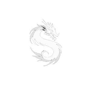 Dragon S Logo V3 Vinyl Car Decal Sticker – Waterproof & UV-Resistant 8"