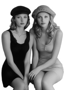 1930S Surreal Girlfriends Vinyl Car Decal Sticker – Waterproof & UV-Resistant 8"