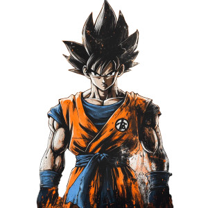 Goku Power Pose V2 Vinyl Car Decal Sticker – Waterproof & UV-Resistant 8"