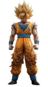 Goku Ultra Realistic Vinyl Car Decal Sticker – Waterproof & UV-Resistant 8"