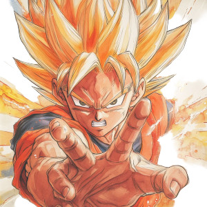 Aggressive Goku Portrait Vinyl Car Decal Sticker – Waterproof & UV-Resistant 8"