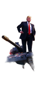 Patriotic Tank Triumph Vinyl Car Decal Sticker – Waterproof & UV-Resistant 8"