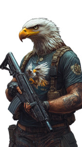 Eagle-Headed Warrior V2 Vinyl Car Decal Sticker – Waterproof & UV-Resistant 8" Eagle-Headed Warrior V2 Vinyl Car Decal Sticker – Waterproof & UV-Resistant 8"