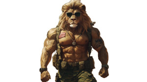 Military Lion Warrior Vinyl Car Decal Sticker – Waterproof & UV-Resistant 8" Military Lion Warrior Vinyl Car Decal Sticker – Waterproof & UV-Resistant 8"