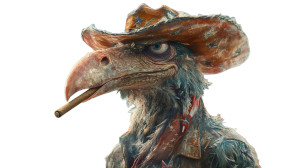 Beak Face Monster Vinyl Car Decal Sticker – Waterproof & UV-Resistant 8"