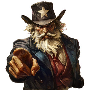 Diablo Iv Uncle Sam Vinyl Car Decal Sticker – Waterproof & UV-Resistant 8"