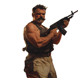 Theodore Roosevelt Armed Vinyl Car Decal Sticker – Waterproof & UV-Resistant 8"