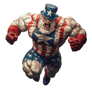 Mutant Hero Uncle Sam Vinyl Car Decal Sticker – Waterproof & UV-Resistant 8"