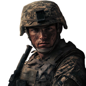 Veteran Day Soldier Vinyl Car Decal Sticker – Waterproof & UV-Resistant 8"