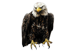 Moody Bald Eagle Vinyl Car Decal Sticker – Waterproof & UV-Resistant 8" Moody Bald Eagle Vinyl Car Decal Sticker – Waterproof & UV-Resistant 8"