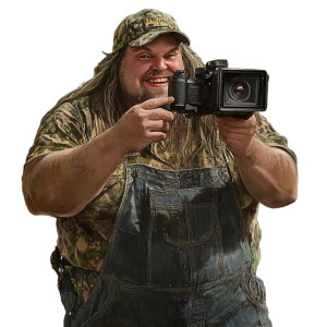 Smiling Hillbilly Cameraman Vinyl Car Decal Sticker – Waterproof & UV-Resistant 8" Smiling Hillbilly Cameraman Vinyl Car Decal Sticker – Waterproof & UV-Resistant 8"