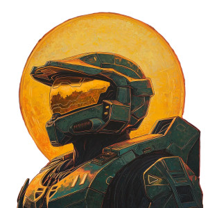 Master Chief Hildebrandt Vinyl Car Decal Sticker – Waterproof & UV-Resistant 8"