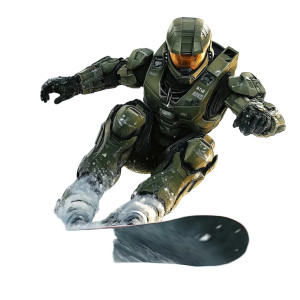 Master Chief Snowboarding Vinyl Car Decal Sticker – Waterproof & UV-Resistant 8" Master Chief Snowboarding Vinyl Car Decal Sticker – Waterproof & UV-Resistant 8"