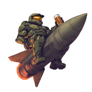 Master Chief'S Ride V2 Vinyl Car Decal Sticker – Waterproof & UV-Resistant 8"