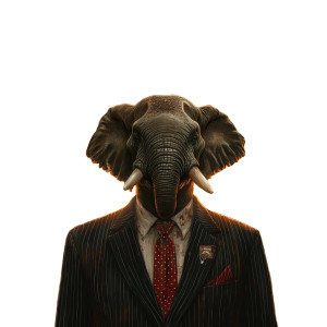 Elephant-Headed Man Vinyl Car Decal Sticker – Waterproof & UV-Resistant 8" Elephant-Headed Man Vinyl Car Decal Sticker – Waterproof & UV-Resistant 8"