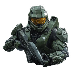 Master Chief Battles Vinyl Car Decal Sticker – Waterproof & UV-Resistant 8"