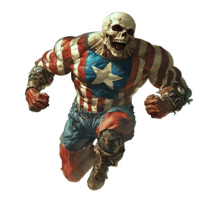 Mutant Hero Uncle Sam V2 Vinyl Car Decal Sticker – Waterproof & UV-Resistant 8"