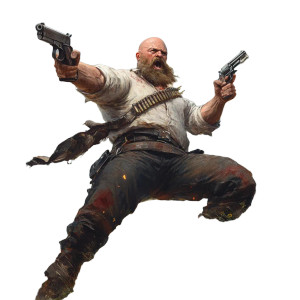 Bald Warrior Standoff Vinyl Car Decal Sticker – Waterproof & UV-Resistant 8"