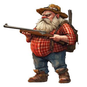 Redneck With Shotgun Vinyl Car Decal Sticker – Waterproof & UV-Resistant 8"