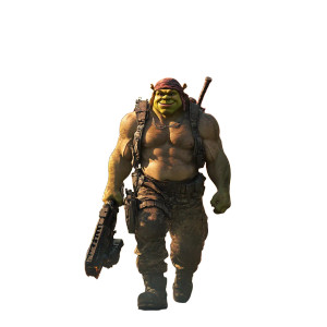 Shrek As Rambo Vinyl Car Decal Sticker – Waterproof & UV-Resistant 8" Shrek As Rambo Vinyl Car Decal Sticker – Waterproof & UV-Resistant 8"