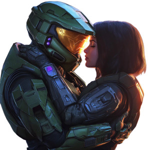 Cortana And Master Chief Vinyl Car Decal Sticker – Waterproof & UV-Resistant 8" Cortana And Master Chief Vinyl Car Decal Sticker – Waterproof & UV-Resistant 8"