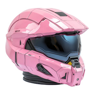 Pink Halo Helmet Vinyl Car Decal Sticker – Waterproof & UV-Resistant 8"