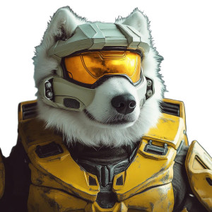 Samoyed Master Chief Vinyl Car Decal Sticker – Waterproof & UV-Resistant 8" Samoyed Master Chief Vinyl Car Decal Sticker – Waterproof & UV-Resistant 8"
