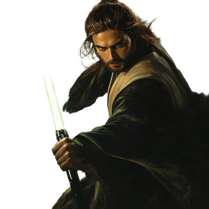 Male Jedi Vinyl Car Decal Sticker – Waterproof & UV-Resistant 8"