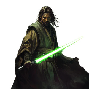 Badass Jedi Vinyl Car Decal Sticker – Waterproof & UV-Resistant 8"