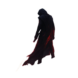 Sith Warrior Stance Vinyl Car Decal Sticker – Waterproof & UV-Resistant 8"