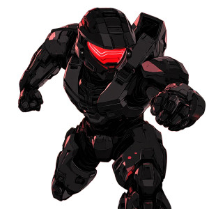 Anime Master Chief Vinyl Car Decal Sticker – Waterproof & UV-Resistant 8" Anime Master Chief Vinyl Car Decal Sticker – Waterproof & UV-Resistant 8"