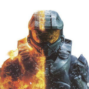 Master Chief Contrast Vinyl Car Decal Sticker – Waterproof & UV-Resistant 8"