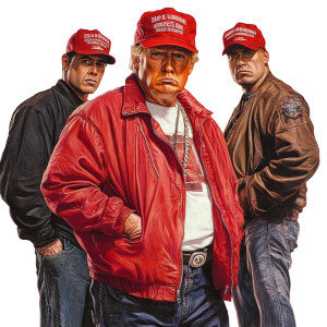 Thug Life President Vinyl Car Decal Sticker – Waterproof & UV-Resistant 8"