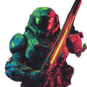 Doomslayer Portrait Vinyl Car Decal Sticker – Waterproof & UV-Resistant 8" Doomslayer Portrait Vinyl Car Decal Sticker – Waterproof & UV-Resistant 8"