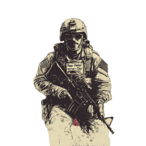 Vintage Veteran'S Logo Vinyl Car Decal Sticker – Waterproof & UV-Resistant 8"