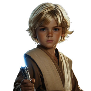 Jedi Boy Portrait Vinyl Car Decal Sticker – Waterproof & UV-Resistant 8" Jedi Boy Portrait Vinyl Car Decal Sticker – Waterproof & UV-Resistant 8"