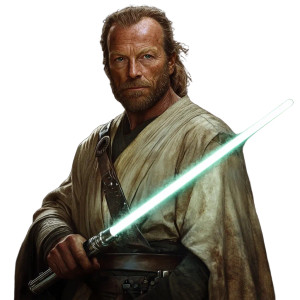 Jorah Mormont Jedi Vinyl Car Decal Sticker – Waterproof & UV-Resistant 8"