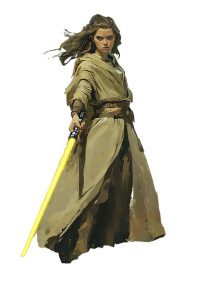 Fierce Padawan Girl Vinyl Car Decal Sticker – Waterproof & UV-Resistant 8"