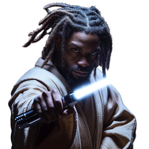 Jedi Hip Hop Vinyl Car Decal Sticker – Waterproof & UV-Resistant 8"