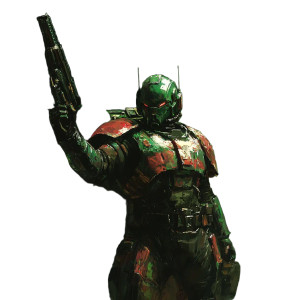 Grimdark Space Marine Vinyl Car Decal Sticker – Waterproof & UV-Resistant 8"