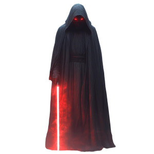 Darth With Lightsaber Vinyl Car Decal Sticker – Waterproof & UV-Resistant 8"