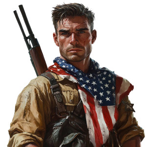 Rugged Warrior Vinyl Car Decal Sticker – Waterproof & UV-Resistant 8"