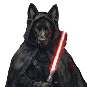 Sith Shepherd Vinyl Car Decal Sticker – Waterproof & UV-Resistant 8"
