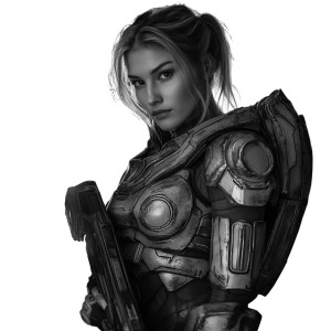 Spartan Woman Halo Vinyl Car Decal Sticker – Waterproof & UV-Resistant 8"