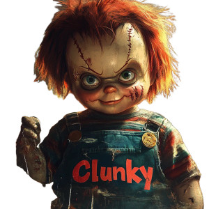 Clunky Poster Vinyl Car Decal Sticker – Waterproof & UV-Resistant 8"