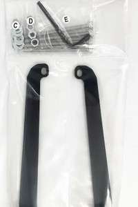 USA-Made Carbon Steel Front Brackets | Easy Install | Fits 8-00-9651-BK/RD