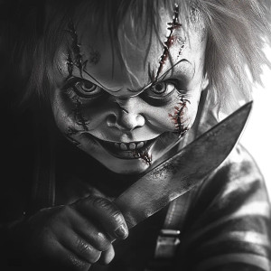 Chucky Tattoo Vinyl Car Decal Sticker – Waterproof & UV-Resistant 8"