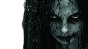 Terrifying Female Ghost Vinyl Car Decal Sticker – Waterproof & UV-Resistant 8"