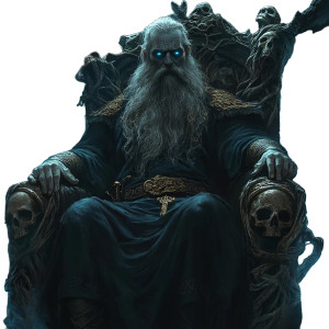 Hades On Throne Vinyl Car Decal Sticker – Waterproof & UV-Resistant 8" Hades On Throne Vinyl Car Decal Sticker – Waterproof & UV-Resistant 8"